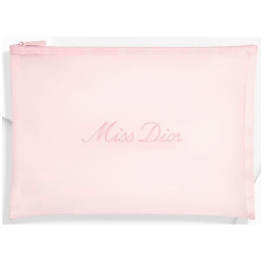 DIOR Bag Pink Miss Dior Large Mesh Pouch NEW with BOX